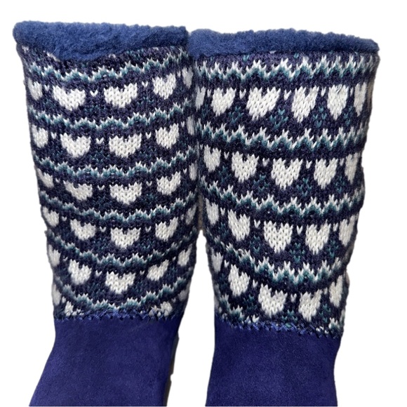 UGG Australia Heart Knotty Fair Isle Boots Size 4❤️ - Picture 6 of 14